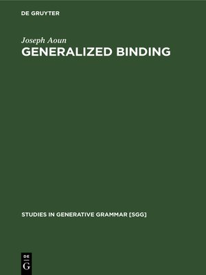 cover image of Generalized binding